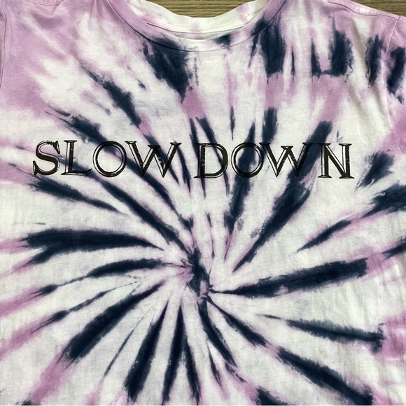 Isabel Marant Etoile Slow Down Zewel White & Purple Tie Dye Tee - Picture 7 of 11